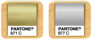 Pantone Gold/Silver